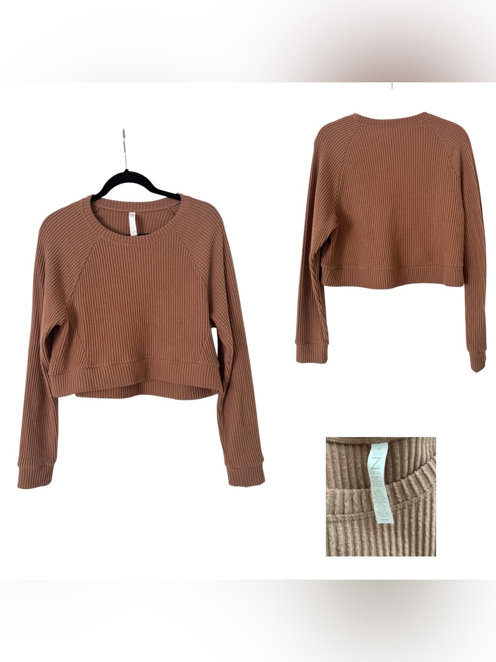 Zella Ribbed Crop Top